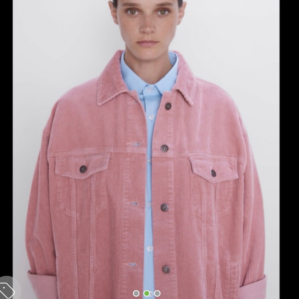 Zara Pink Corduroy Jacket